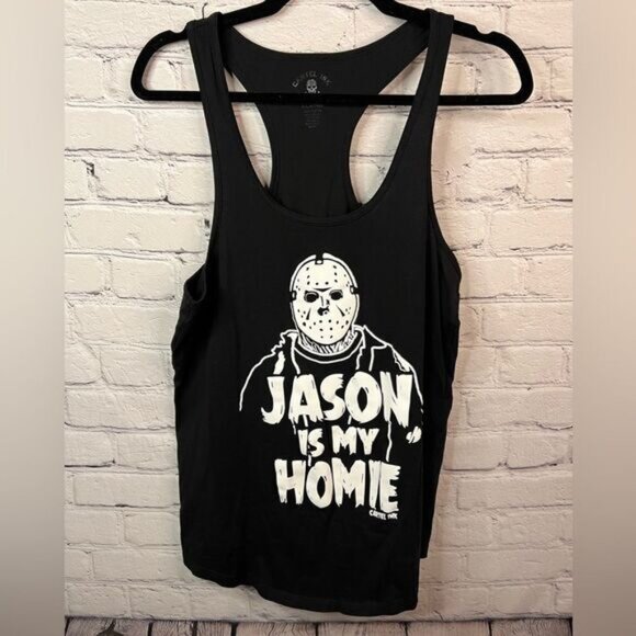 Cartel‎ Ink Jason Is My Homie Women's 100% Cotton Racer Back Tank Top Size XL - Picture 1 of 6